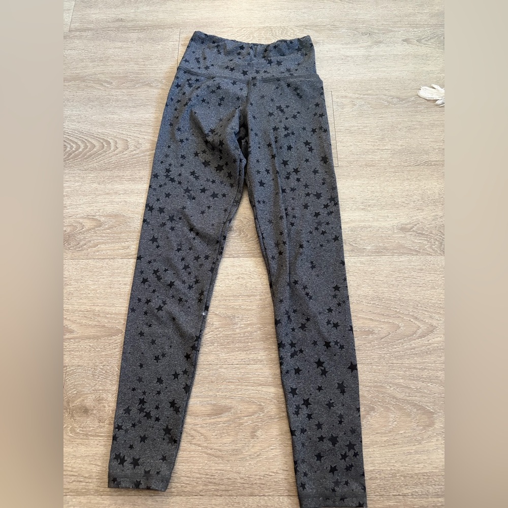 Star Print Gray Leggings